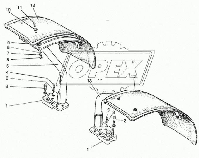 822-8403011 Основание ВЗТЗЧ